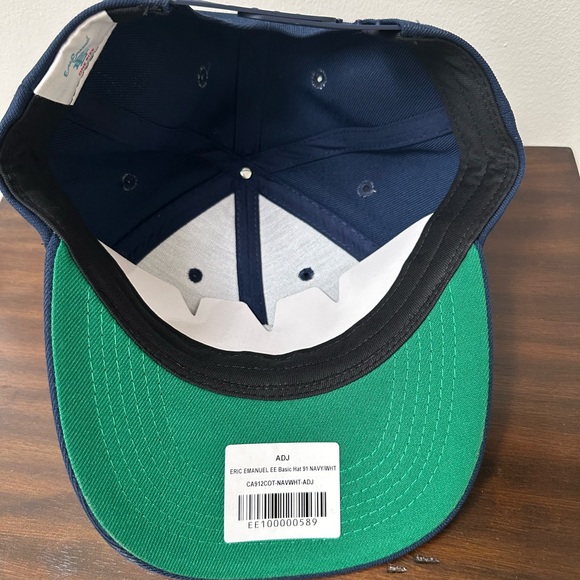 Eric Emanuel Navy Blue Baseball Cap with White Logo - Picture 4 of 5